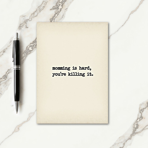 Momming Killing It Typewriter Card