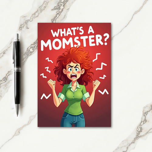 Moms Frustration Illustration Card