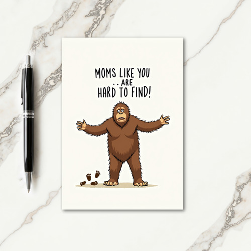 Moms Like You Funny Ape Card
