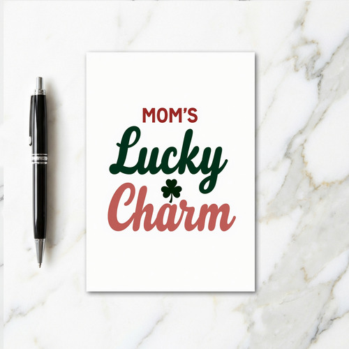 Moms Lucky Clover Pattern Card