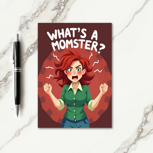 Momster Animated Illustration Card