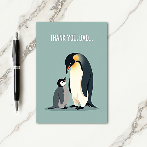 Monochrome Fathers Day Birds Card
