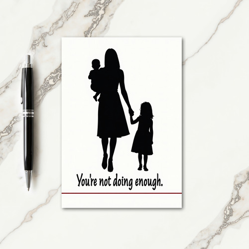Monochrome Mothers Day Family Card