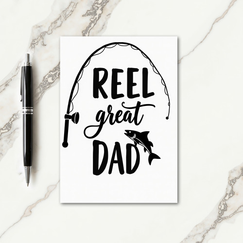 Monochrome Reel Great Dad Card
