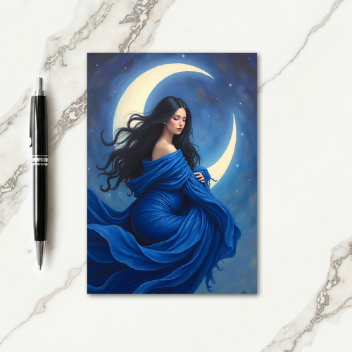 Moon Goddess Birthday Card