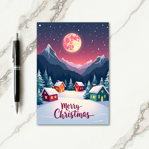 Moonlight Christmas Card