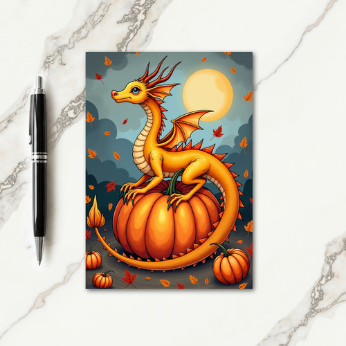 Moonlit Autumn Creature Card