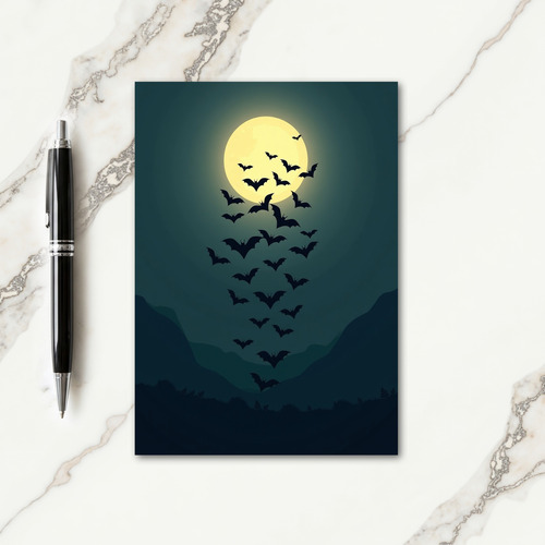 Moonlit Bat Flight Card