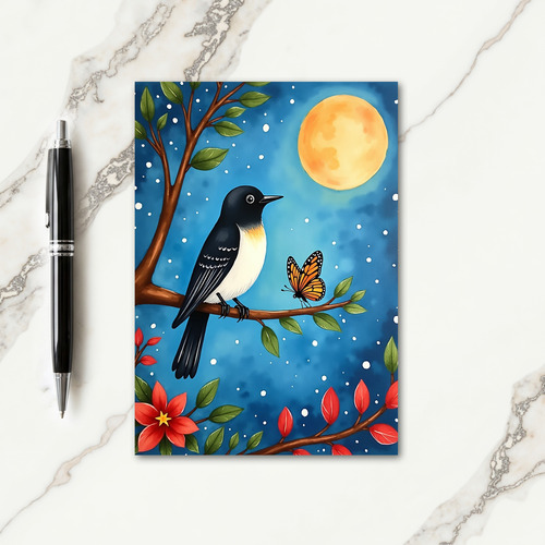 Moonlit Bird Mothers Day Card