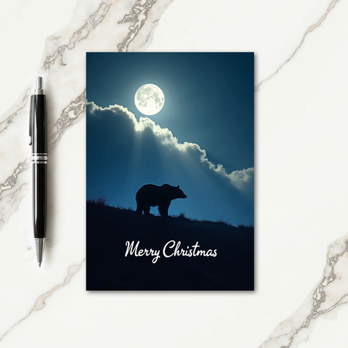 Moonlit Creature Christmas Card