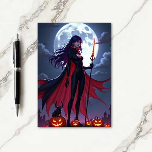 Moonlit Enchantress Night Card
