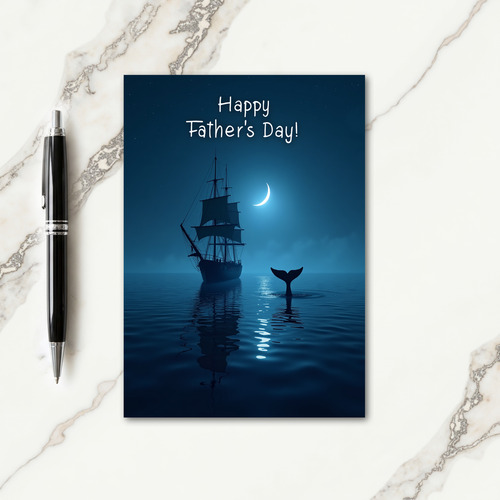 Moonlit Fathers Day Card