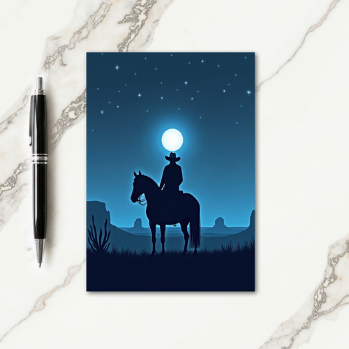 Moonlit Fathers Day Rider Card