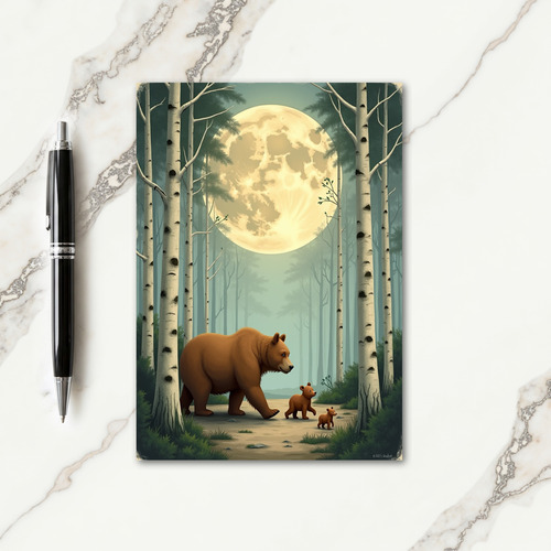 Moonlit Forest Fathers Day Card