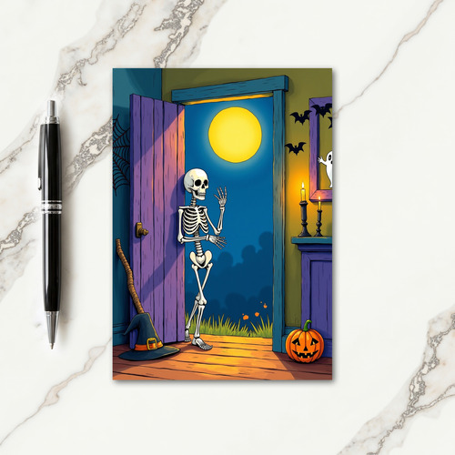 Moonlit Halloween Night Card thumbnail
