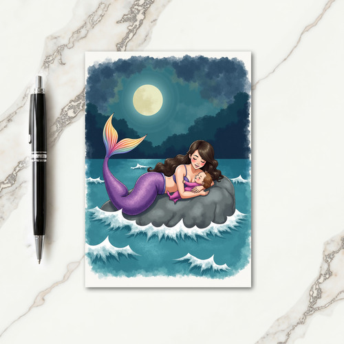 Moonlit Mother Love Art Card