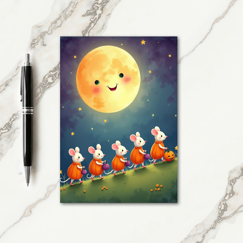 Moonlit Mouse Parade Card