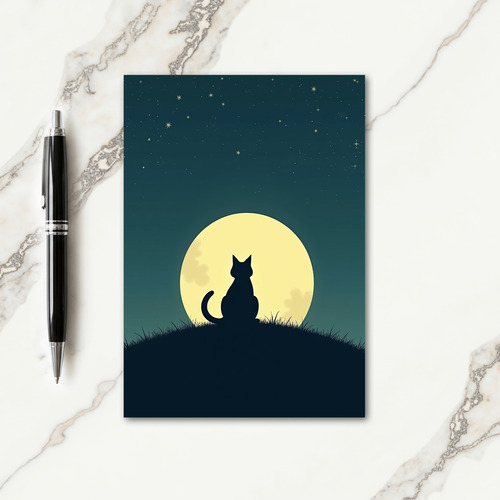 Moonlit Night Black Creature Card