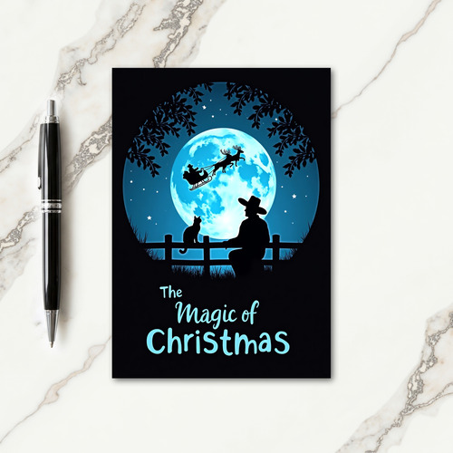 Moonlit Night Christmas Card
