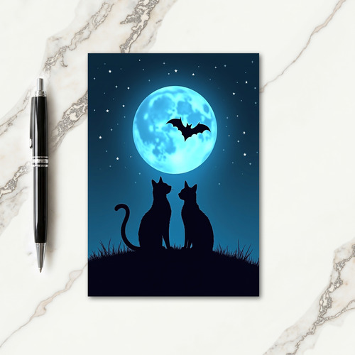 Moonlit Night Watchers Card
