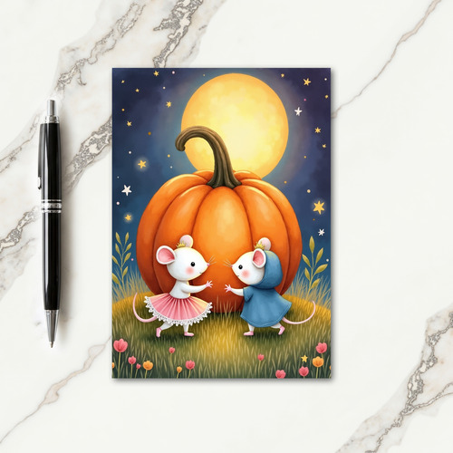 Moonlit Pumpkin Friends Card