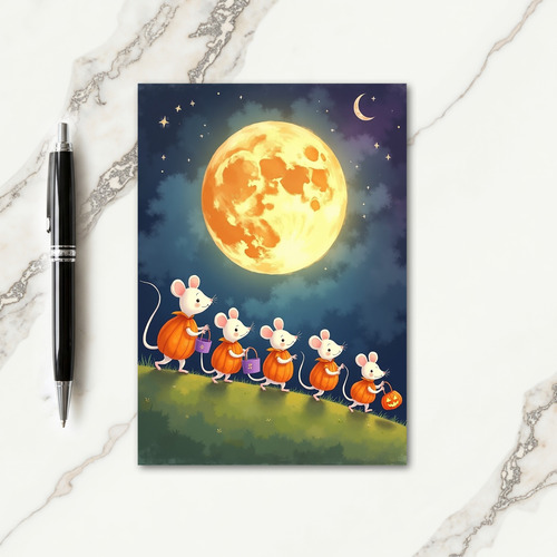 Moonlit Pumpkin Parade Card