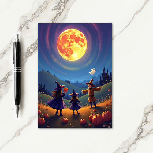 Moonlit Pumpkin Patch Card
