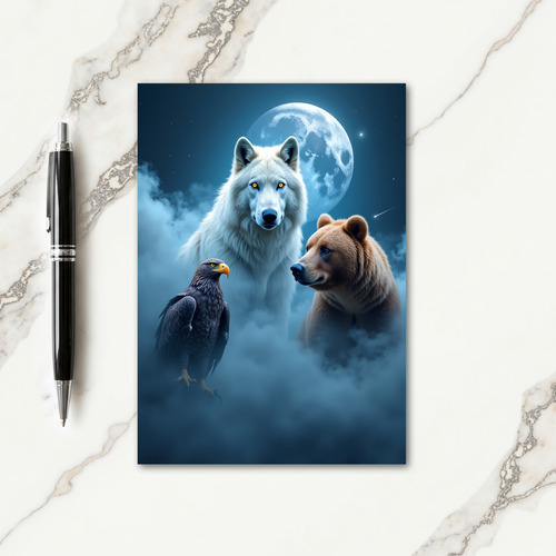 Moonlit Wildlife Card