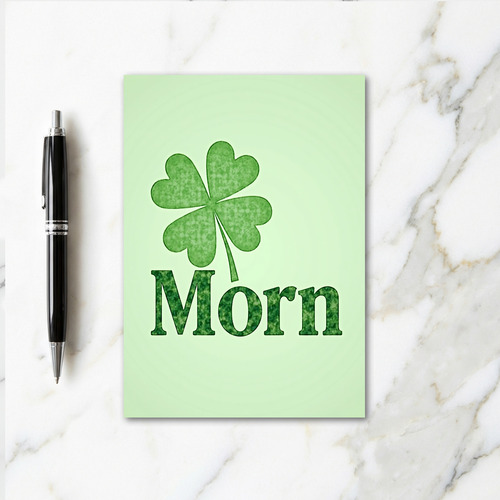 Morn Clover Good Fortune Card