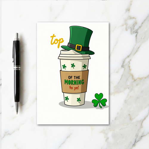 Morning Coffee Irish Card