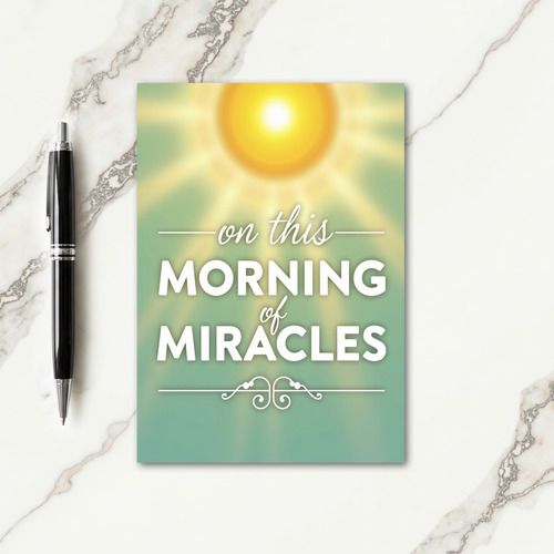 Morning Miracles Hopeful Glow Card
