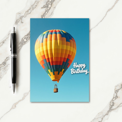 Mosaic Balloon Birthday Card