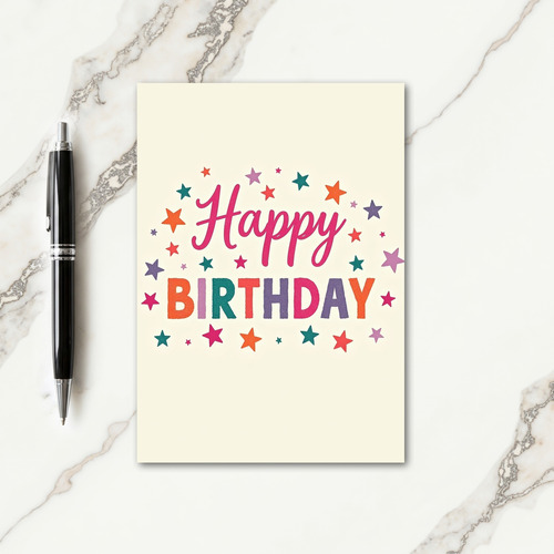 Mosaic Letter Birthday Card