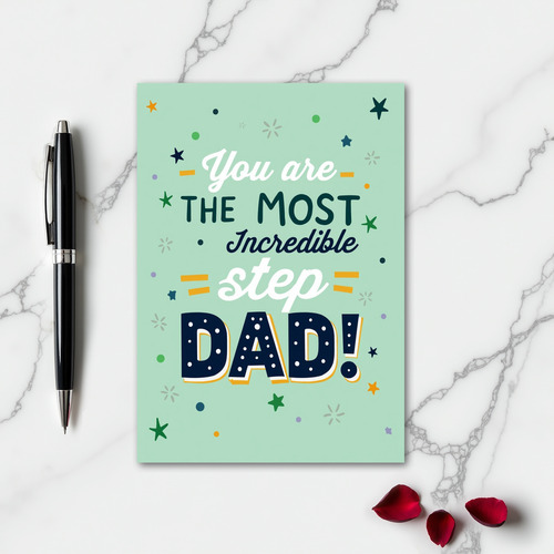Most Incredible Stepdad Card