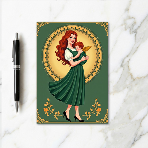 Mother And Child Art Card