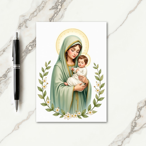 Mother And Child Blessing Card