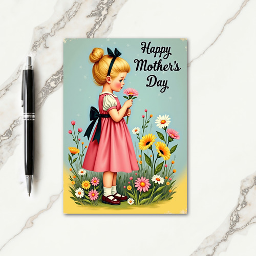 Mothers Day Blossom Child Card