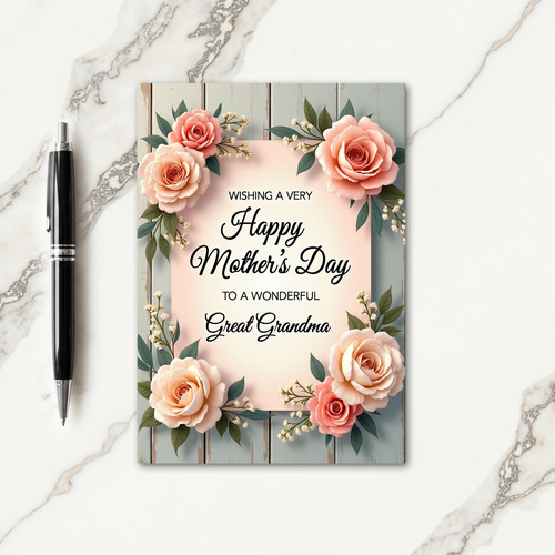 Mothers Day Blossom Corner Card