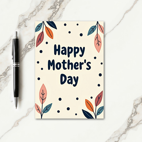Mothers Day Botanical Art Card