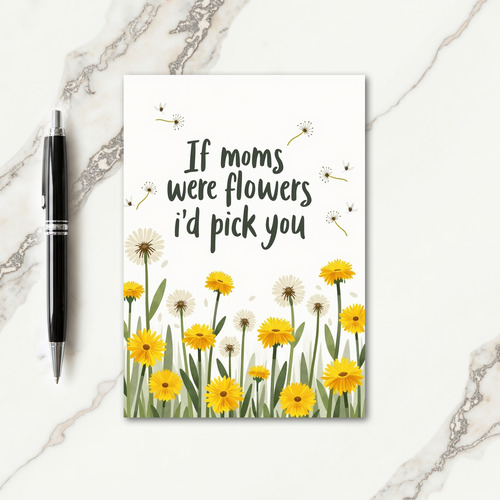 Mothers Day Bouquet Wishes Card