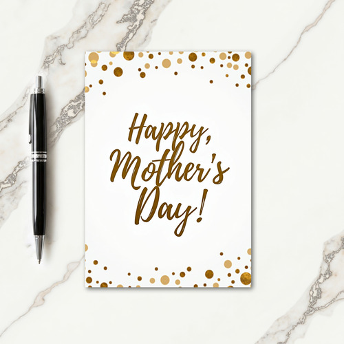 Mothers Day Bronze Script Card