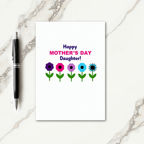 Mothers Day Daughter Simple Card
