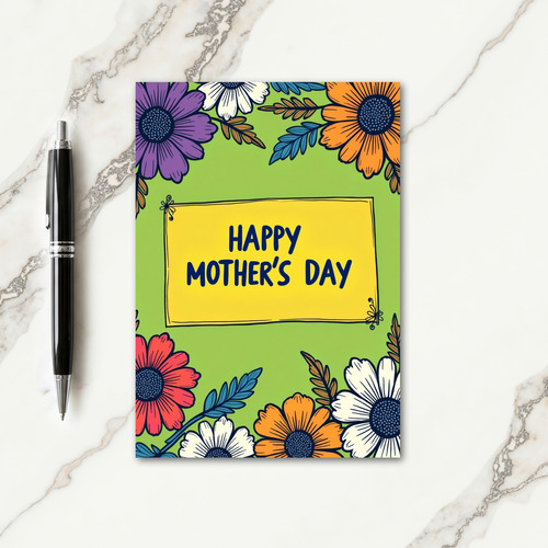 Mothers Day Floral Design Card