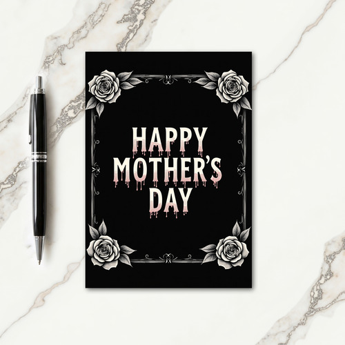 Mothers Day Floral Graphic Card