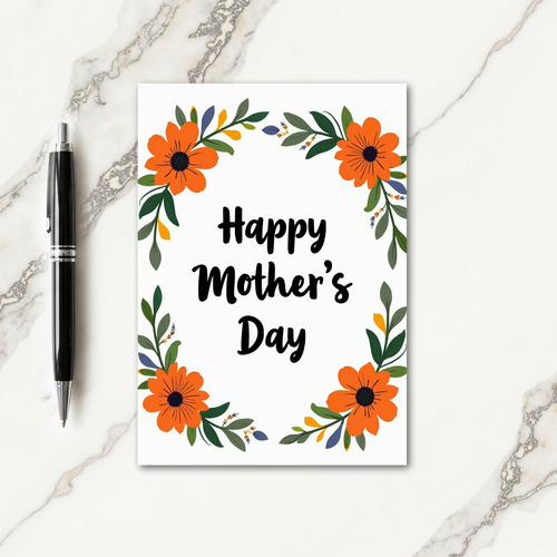 Mothers Day Floral Greeting Card