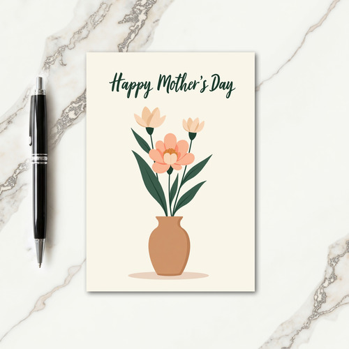 Mothers Day Garden Illustration Card