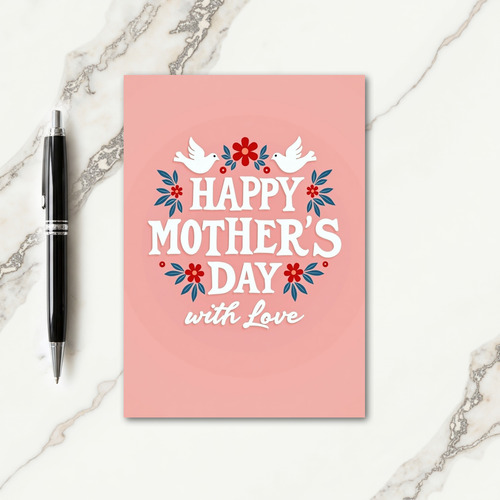 Mothers Day Love Wreath Art Card