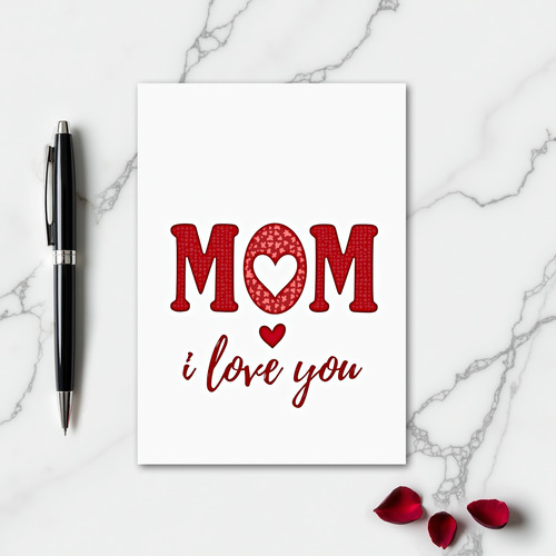 Mothers Day Love You Mom Card