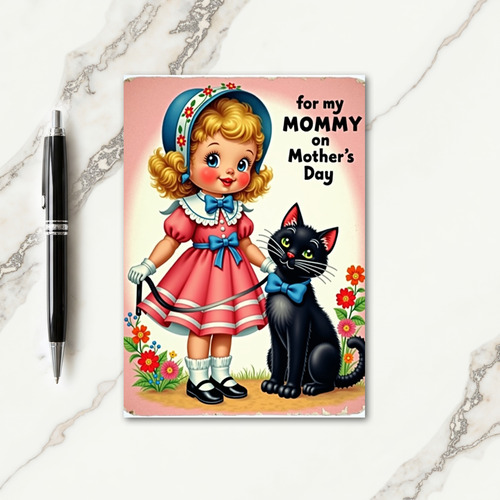 Mothers Day Mommy Sweet Girl Card