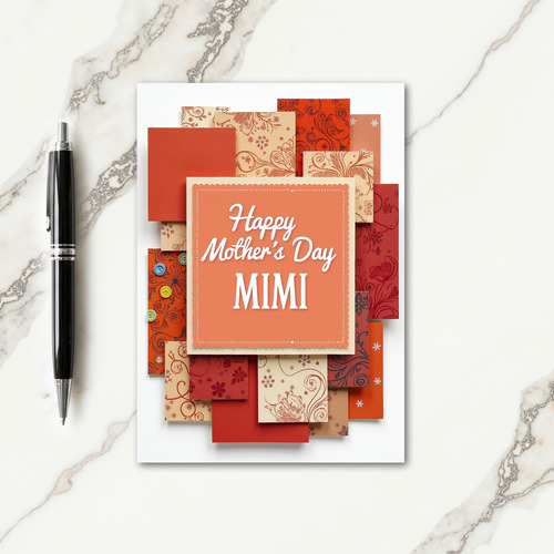 Mothers Day Paper Collage Card